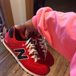 Red and blue new balance